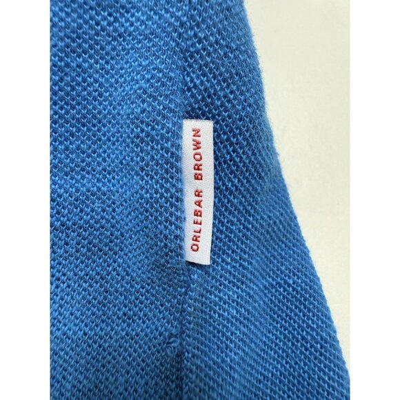 Orlebar Brown Mens Polo Shirt Size Small Blue Short Sleeve Portugal Casual - Picture 5 of 11